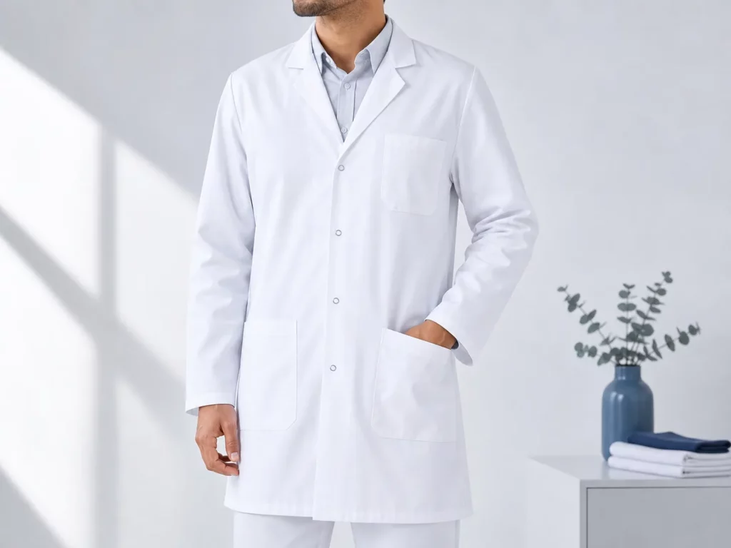 blouse medicale blanche homme